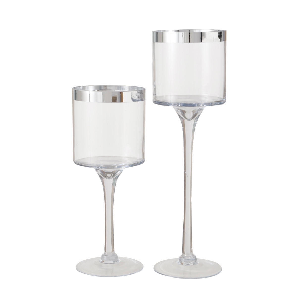 KERZENHALTER Arosa 30/40 cm - Transparent, Glas (12/40/12cm) - Boltze Home