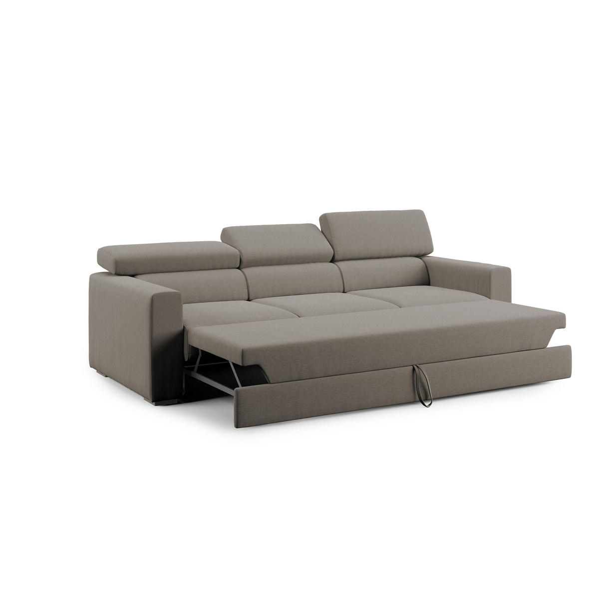 LINEARSOFA Dylan - Taupe, Textil (240/74/100cm) - Divani.store