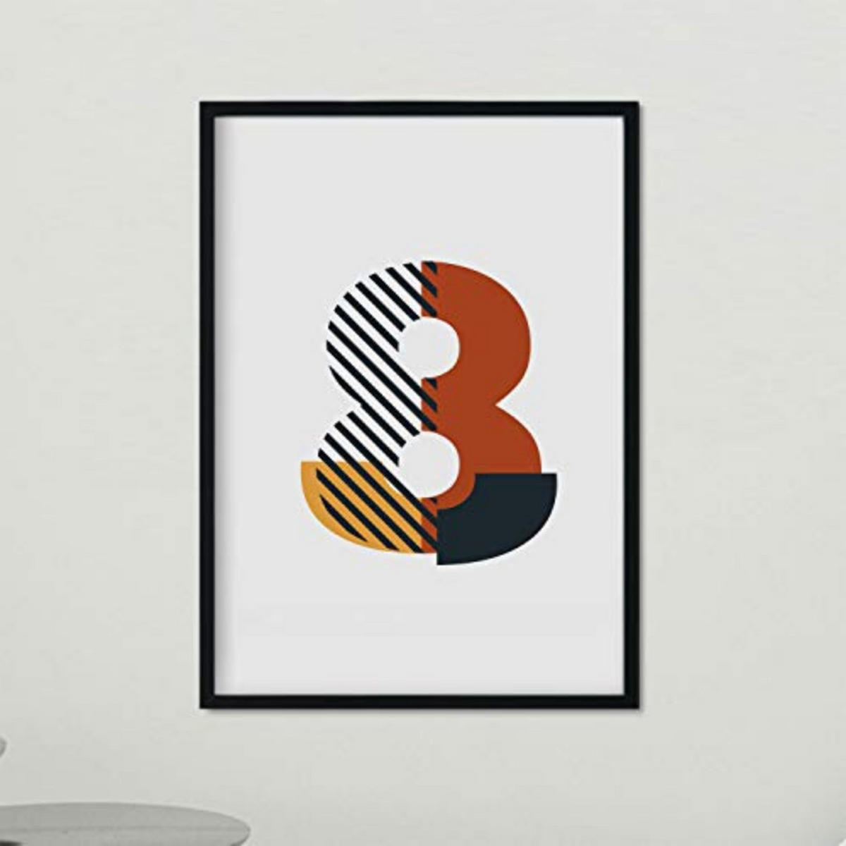 POSTER Schreiben - Geometria Stil A4 Rahmenlos - Klar, Papier (29.7/5/21cm) - Nacnic