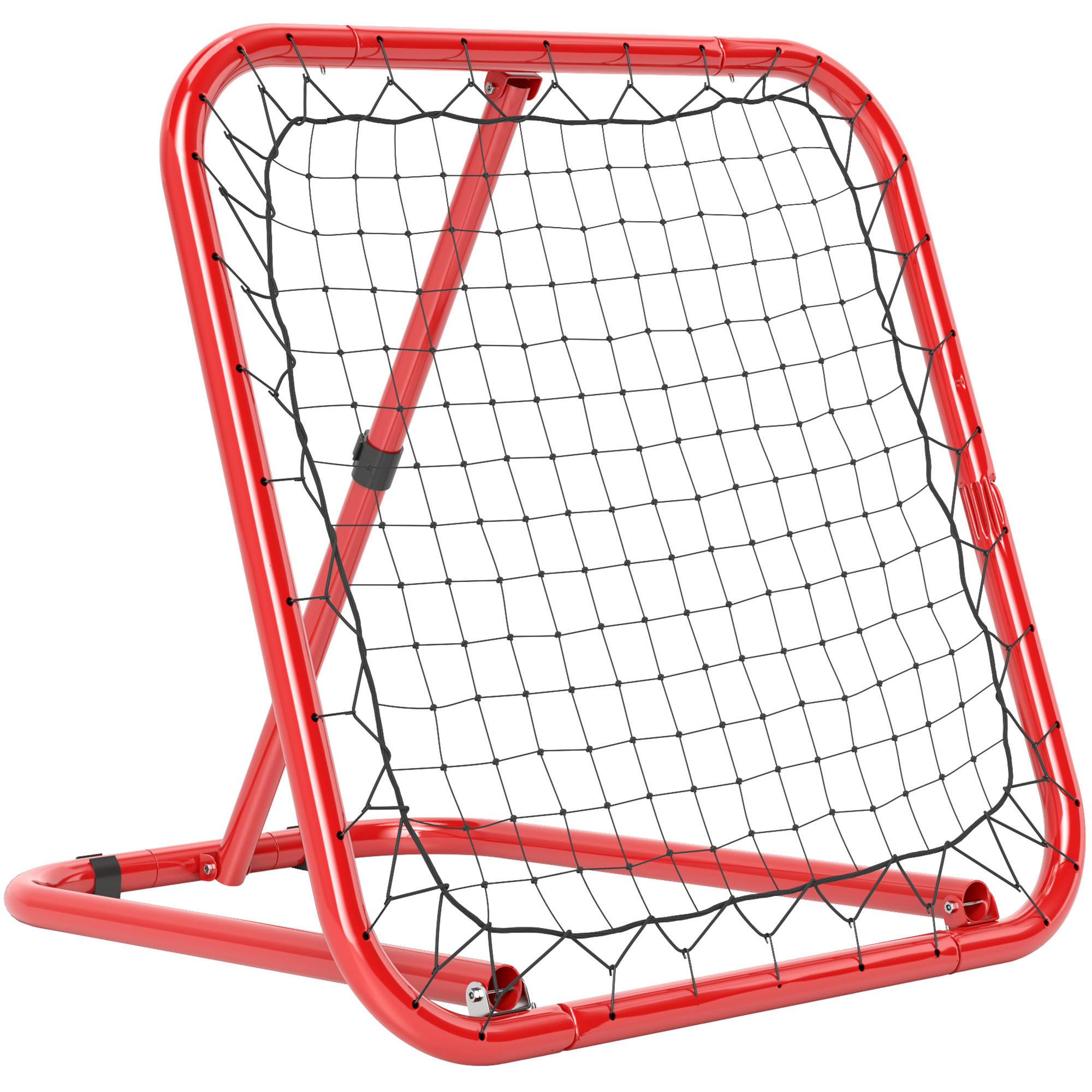 REBOUNDER für Fussball DE-10451 5-fach verstellbar, klappbar Rot - Rot, Metall (84/78cm) - ComfortXL