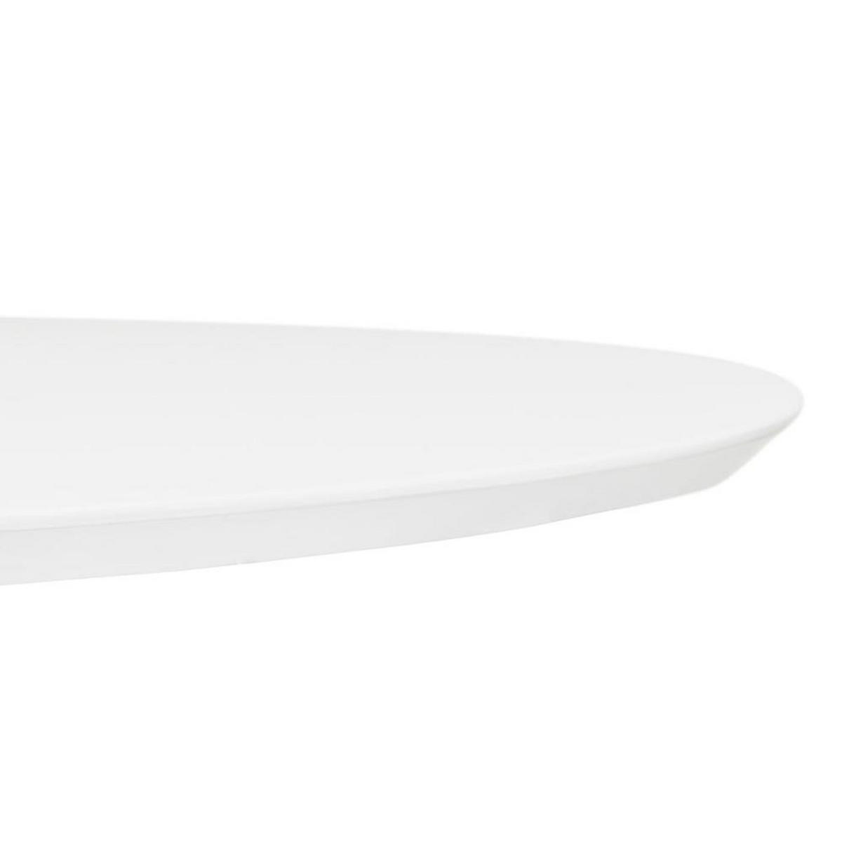 ESSTISCH – Rund ausziehbar Weiß 120–220 cm für 8 Personen - Weiß, Holz/Metall (120/120/73cm) - KADIMA DESIGN
