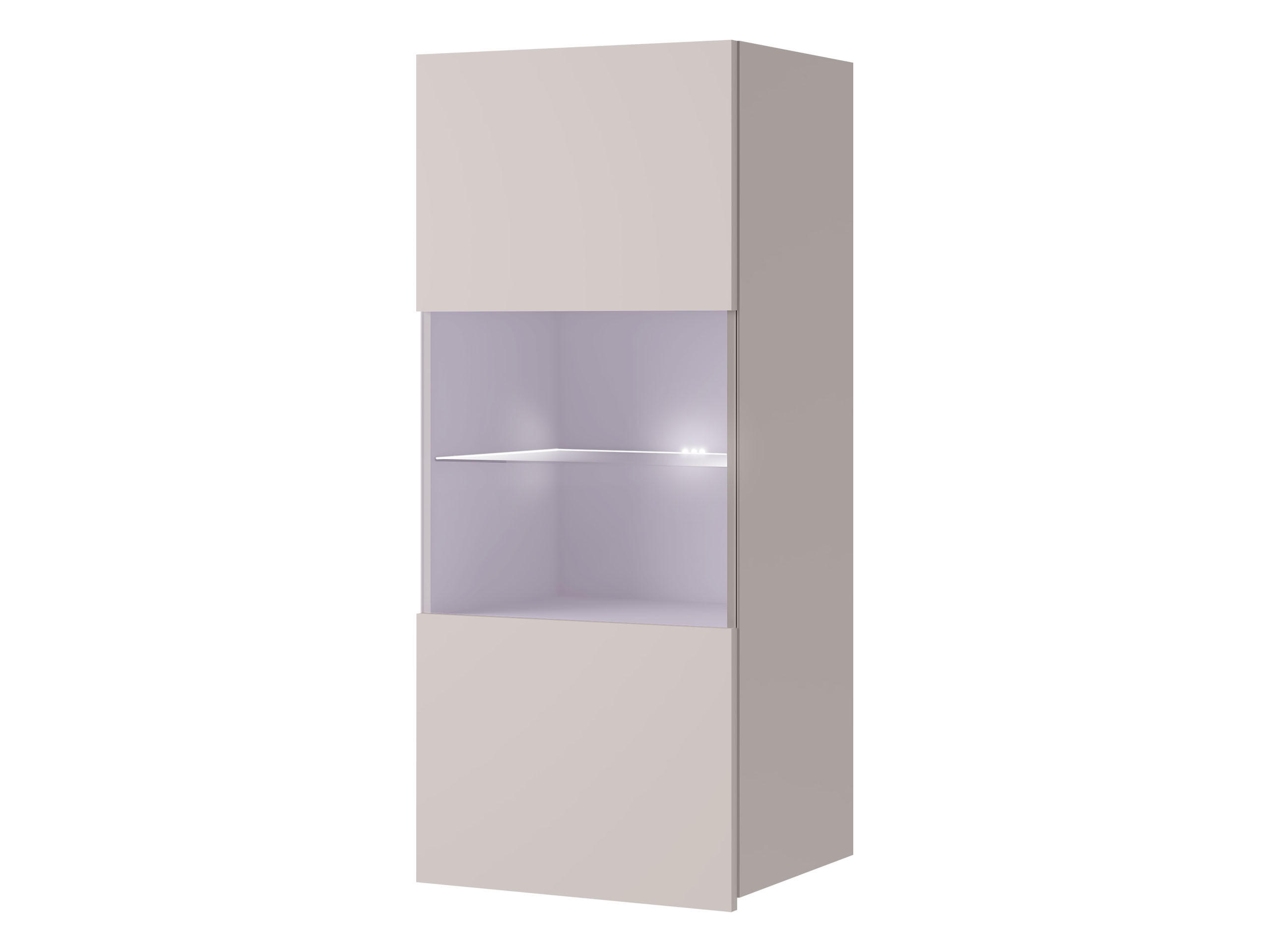HÄNGEVITRINE Calabrini 05 mit blauer LED Beleuchtung - Kaschmir, Holzwerkstoff (45/117/32cm) - MIRJAN24