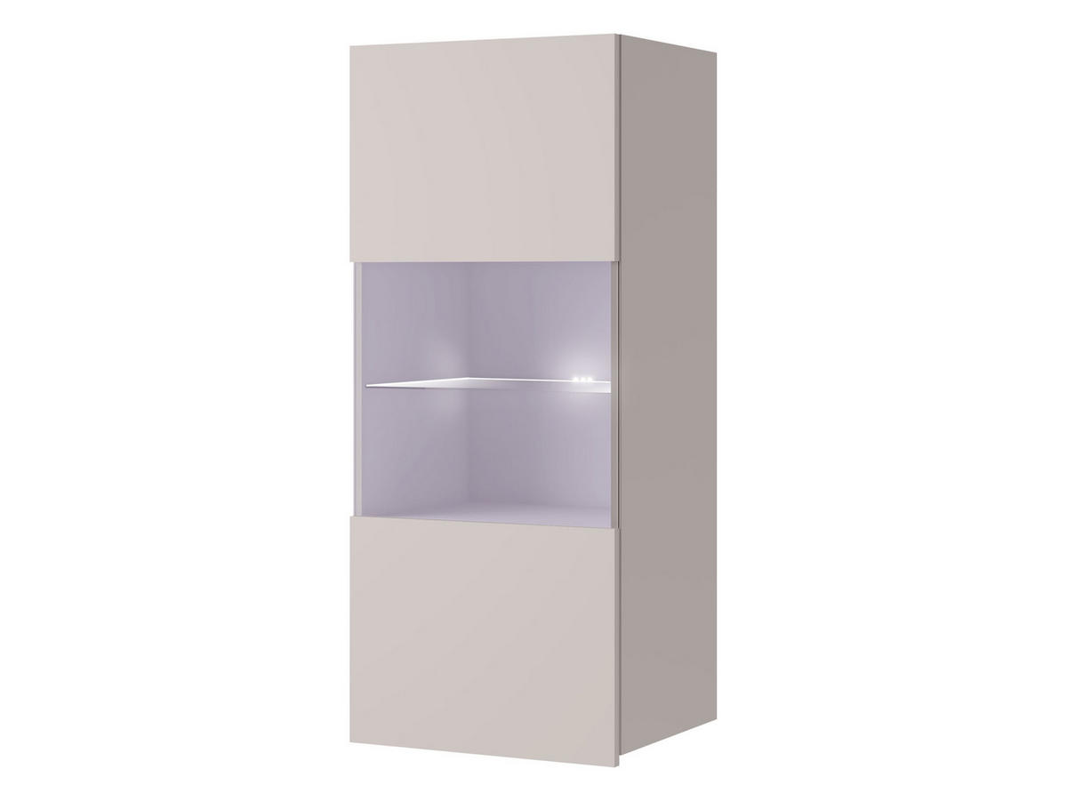 HÄNGEVITRINE Calabrini 05 mit blauer LED Beleuchtung - Kaschmir, Holzwerkstoff (45/117/32cm) - MIRJAN24