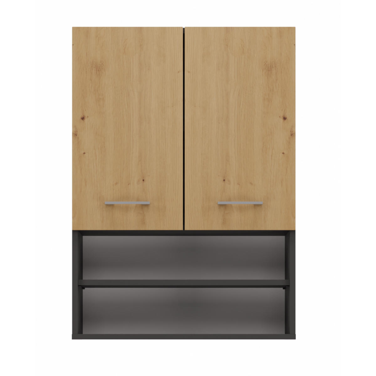 BADEZIMMERSCHRANK Anthrazit, Artisan 64/90/30 - Anthrazit, Holzwerkstoff (64/90/30cm) - RAUMHIRSCH FURNITURE
