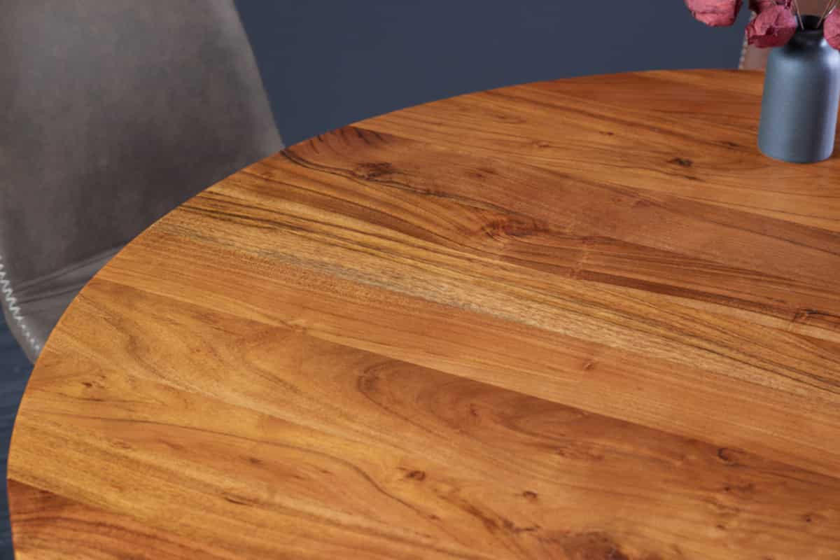 ESSTISCH MAISON JADE rund Akazie Natur 130cm - Braun, Holz (130/130/77cm) - riess-ambiente
