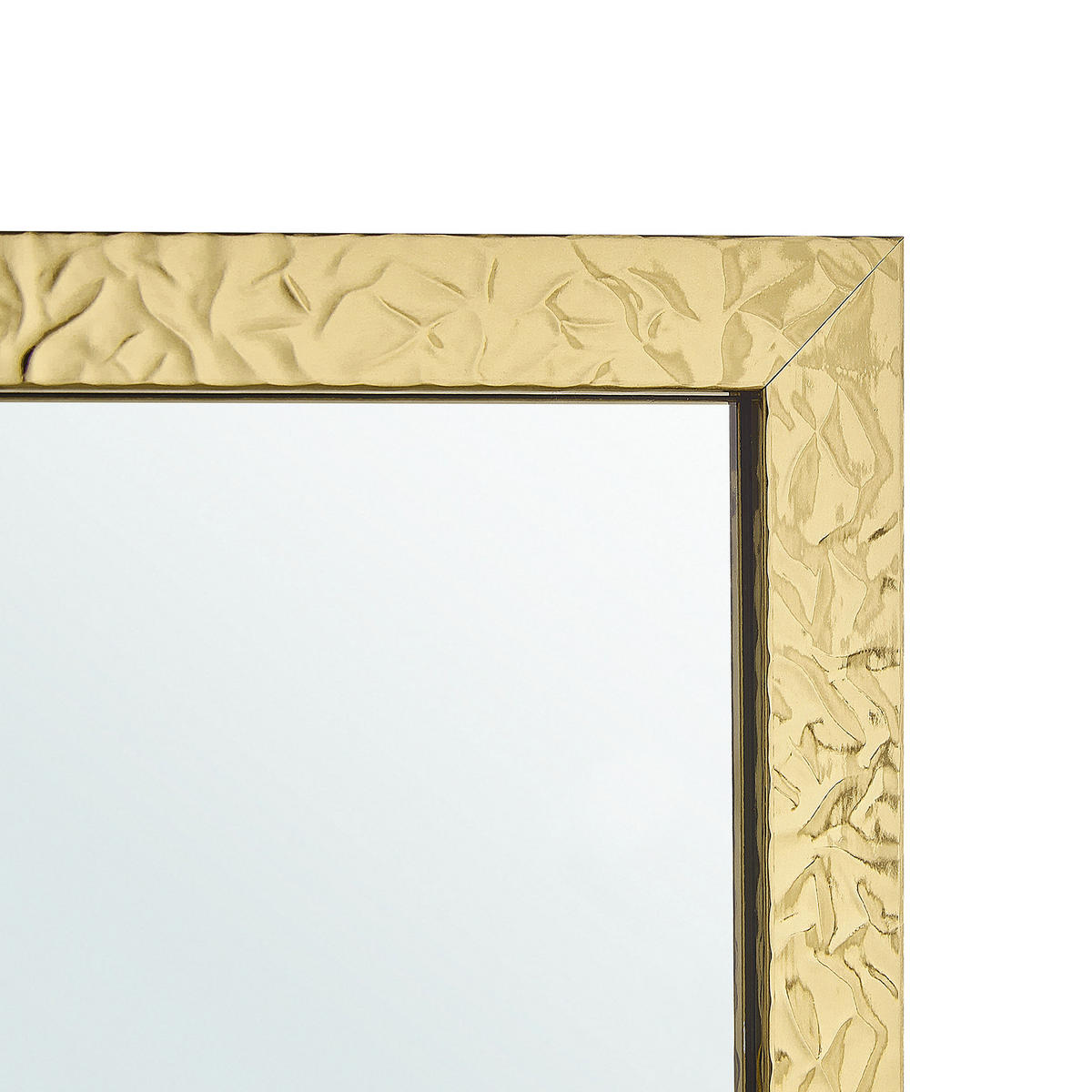 STEHSPIEGEL gold rechteckig 40/140 cm Brecey - Goldfarben, Kunststoff (40/140/3cm) - Beliani