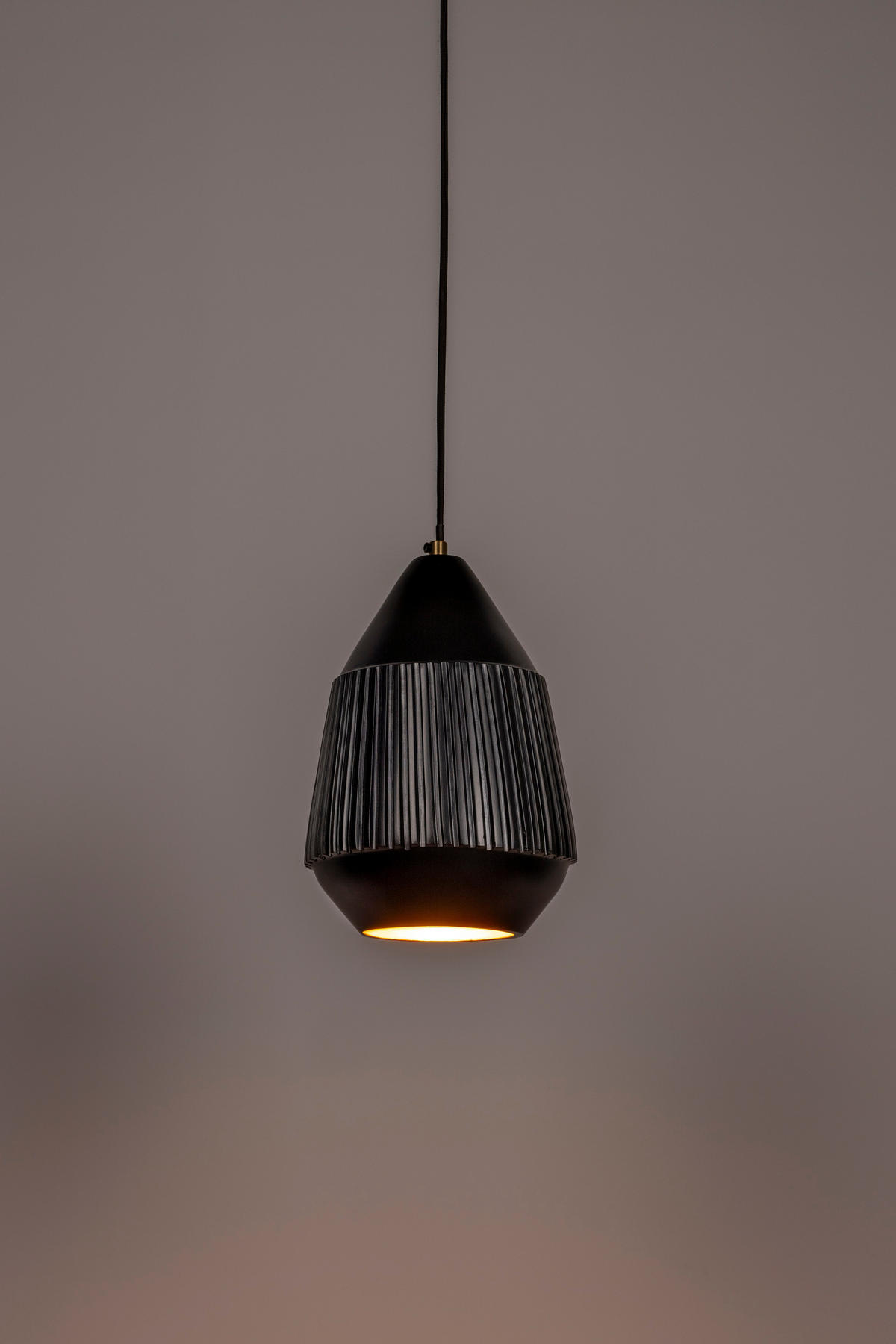 HÄNGELAMPE Aysa - Schwarz - 20/20/200 cm - Schwarz, Kunststoff (20/20/200cm)