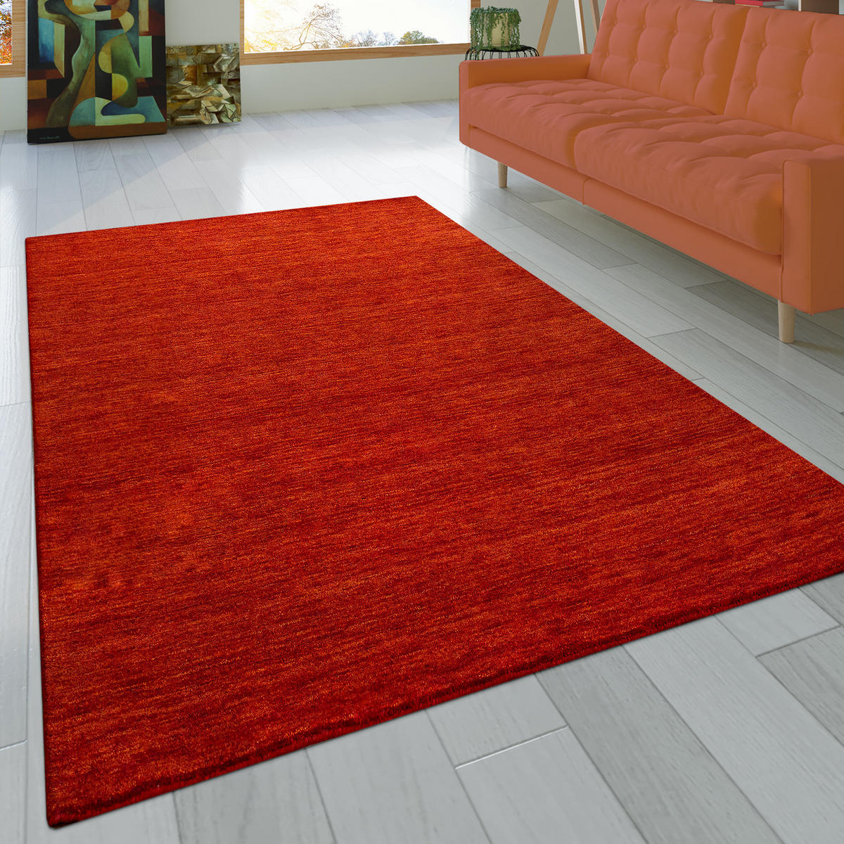 HOCHFLORTEPPICH 160/230 cm Atlas 100 - Terracotta, Textil (160/230cm) - Paco Home
