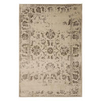 VINTAGE-TEPPICH Suki 160/230 cm - Creme/Braun, Kunststoff (160/230cm) - benuta