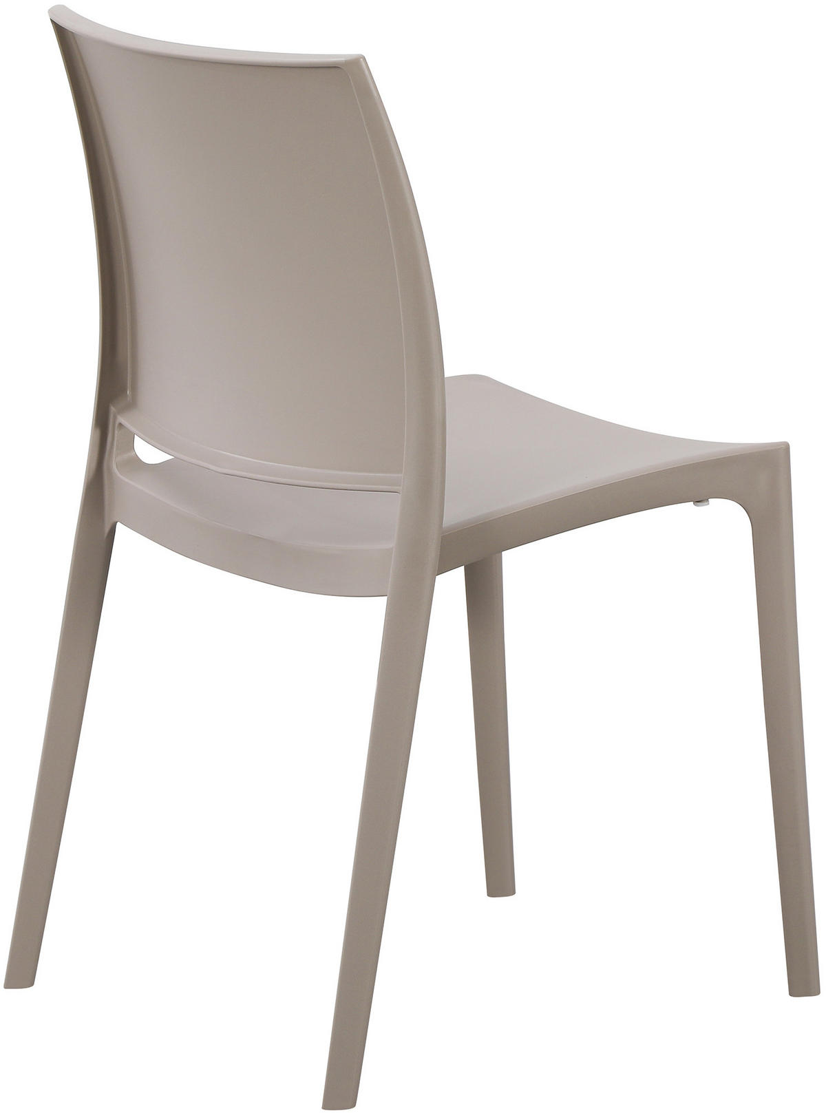 GARTENSTUHL Kunststoff Taupe - Taupe, Kunststoff (42/81/49cm) - CLP