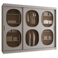 SCHWEBETÜRENSCHRANK 200/250/62 3-türig - Kaschmir, Holz (250/200/62cm) - Abiks Möbel