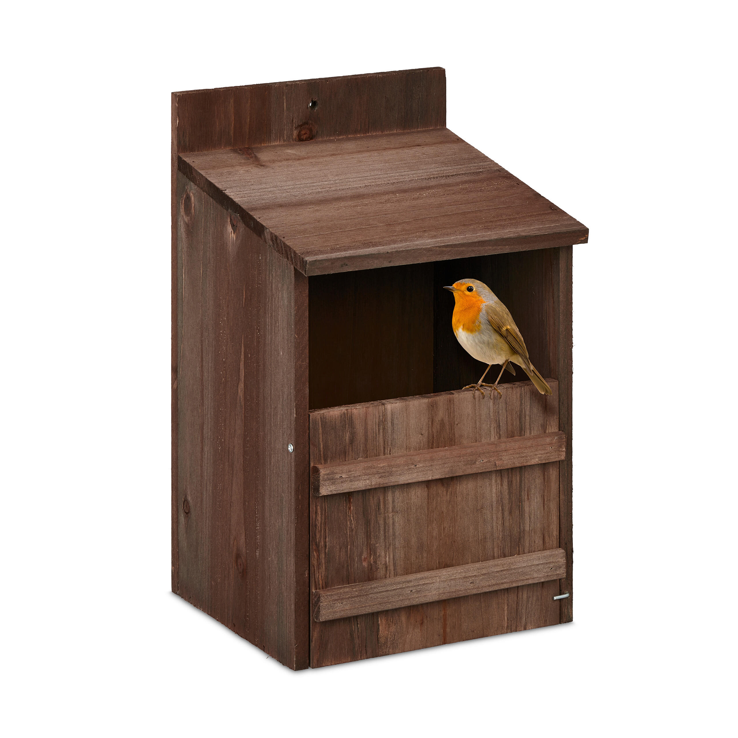 NISTKASTEN - Braun, Holz/Metall (22/36/21cm) - Relaxdays
