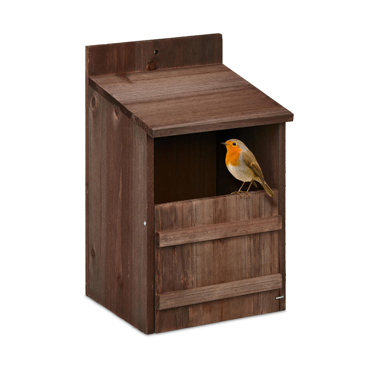 NISTKASTEN - Braun, Holz/Metall (22/36/21cm) - Relaxdays