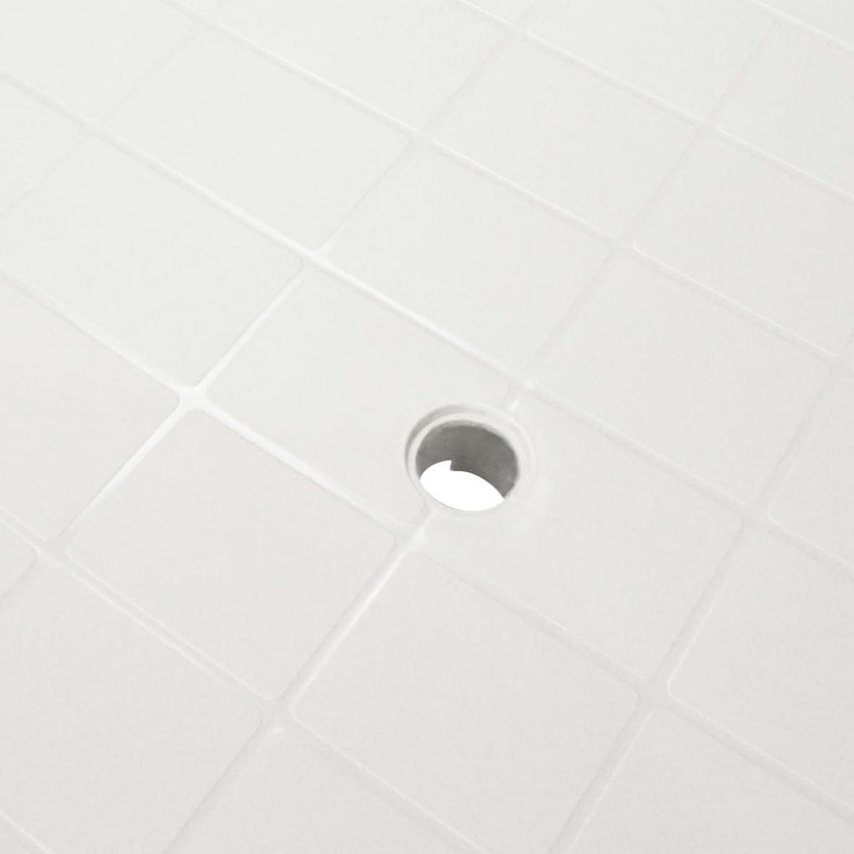 GARTENTISCH mit 3.6 cm Schirmloch, 101/68/72 cm, aus Kunststoff, Weiß - Weiß, Kunststoff (68/101/72cm) - vidaXL