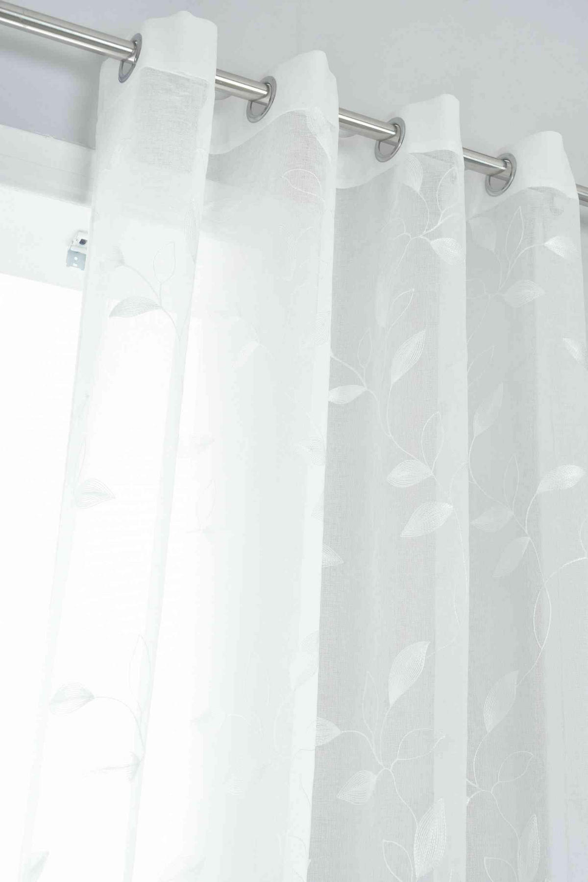 VORHANG BAMBERG HxB 175x140 cm Weiß - Weiß, Textil (140/175/1cm) - Gardinenbox