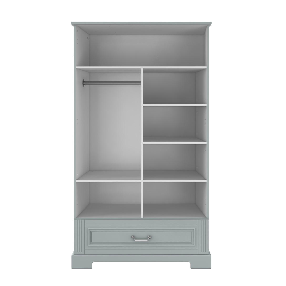 SKŘÍŇ 2DVEŘOVÁ Grey - šedá, kompozitní dřevo (102/180/51cm) - Petits-meubles