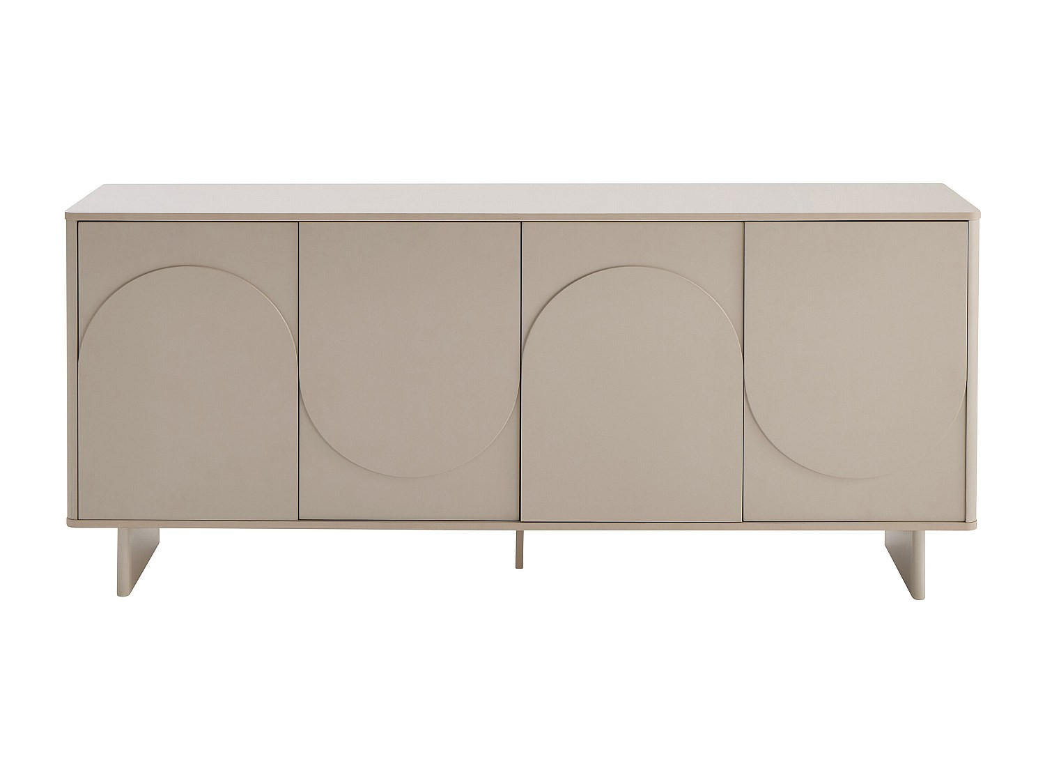 SIDEBOARD - 180 cm x 40 cm - holz - beige Delorina - Beige, Holz (180/80.5/40cm) - Vente-Unique
