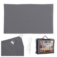 SONNENSEGEL - Grau, Textil/Metall (600/400cm) - Relaxdays
