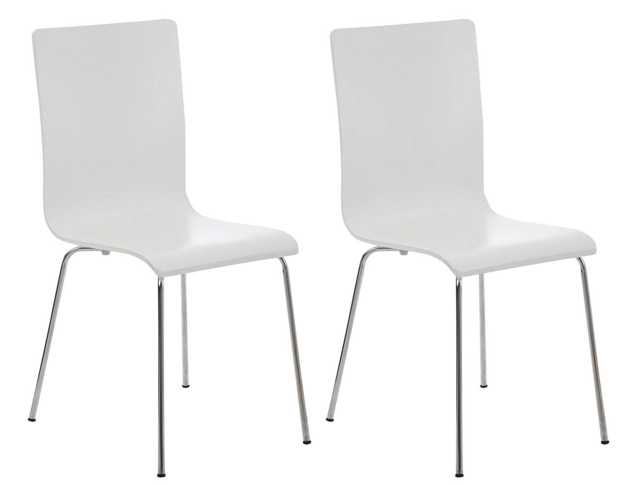 Deluke Besucherstuhl Weiß 43x87x47 cm