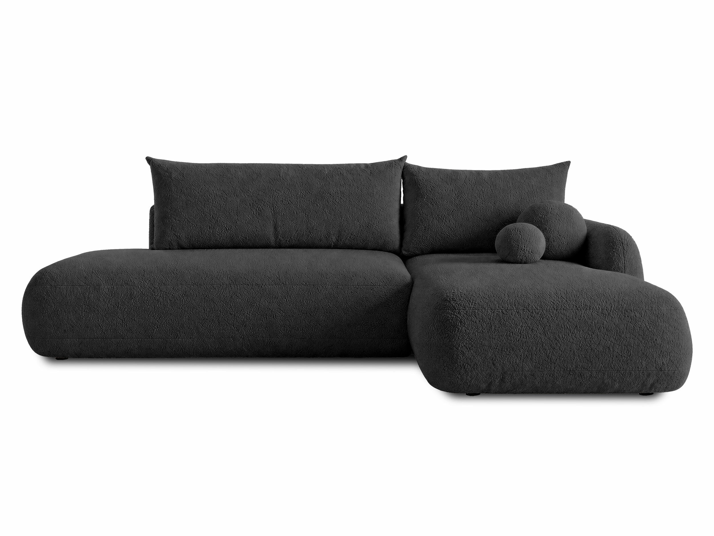ECKSOFA Neto, Seite: Rechts - Schwarz, Holz/Kunststoff (187/300cm) - Sofnet