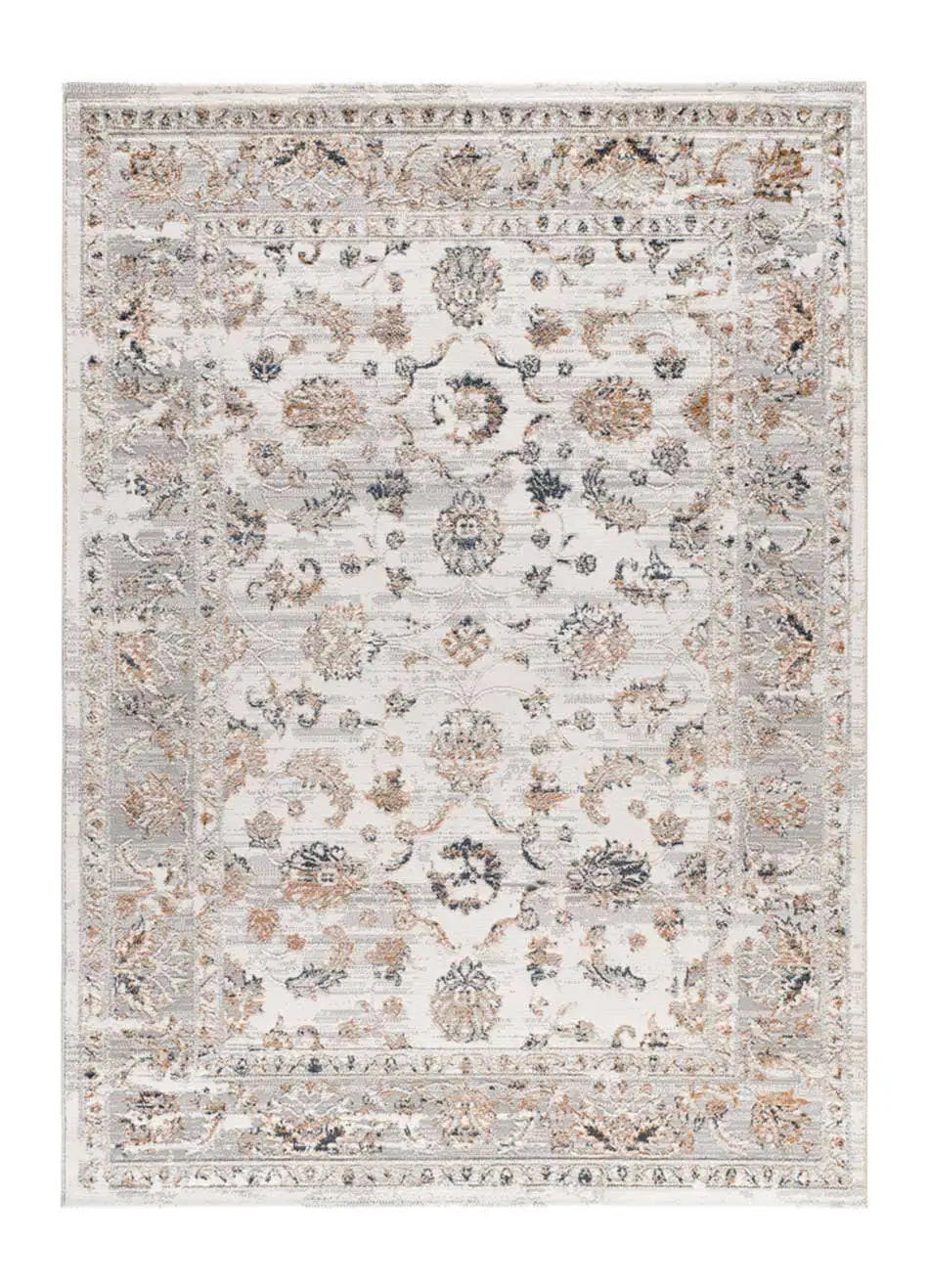 Atticgo Kurzflorteppich Beige, Mehrfarbig 77x150 cm