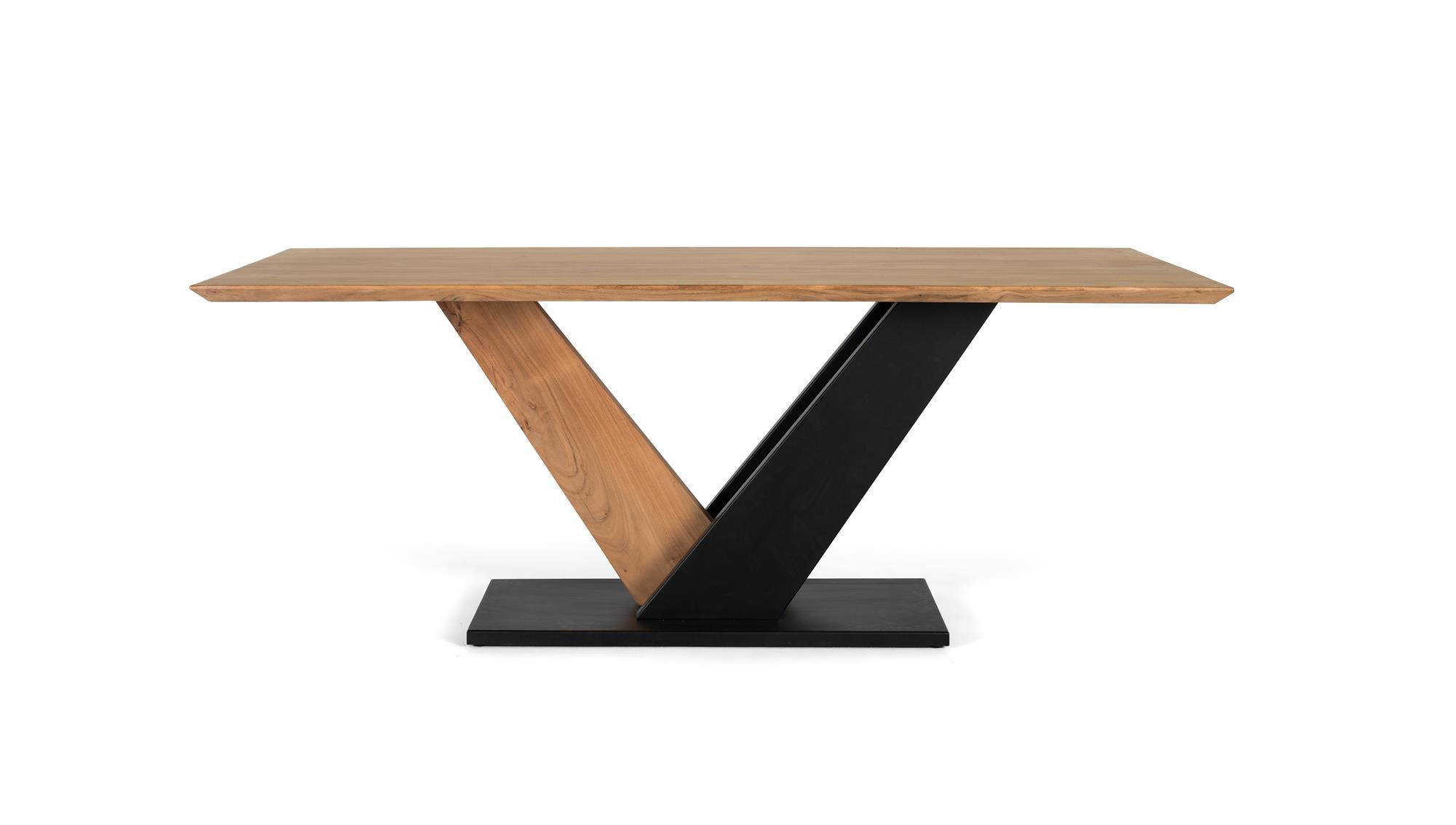 ESSTISCH aus Akazienholz - Braun, Holz (200/100/77cm) - Giner y Colomer