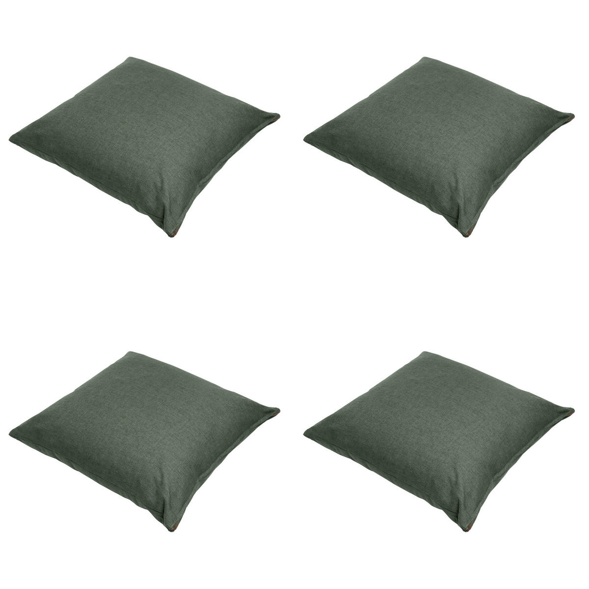 DEKORATIONSKISSEN Best deal - Grün - 60/60/10 cm - 4er-Set - Grün, Textil (60/60cm) - Madison