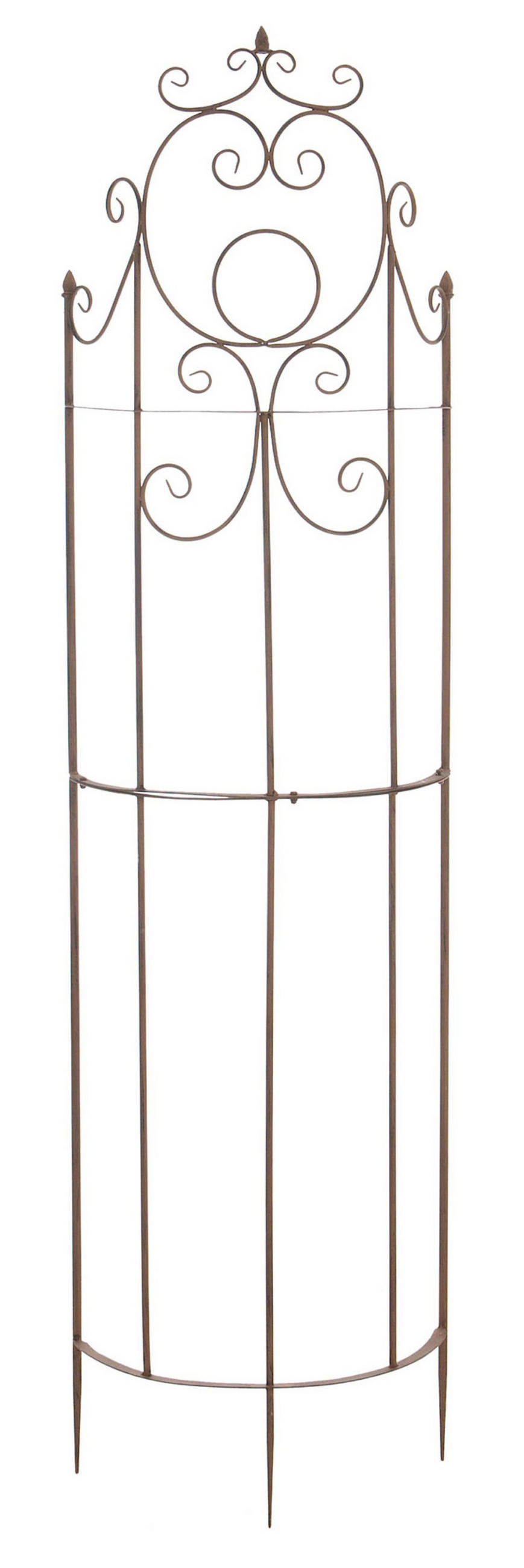 RANKGITTER Lavan antik braun - Braun, Metall (52.5/200/23cm) - TPFLiving