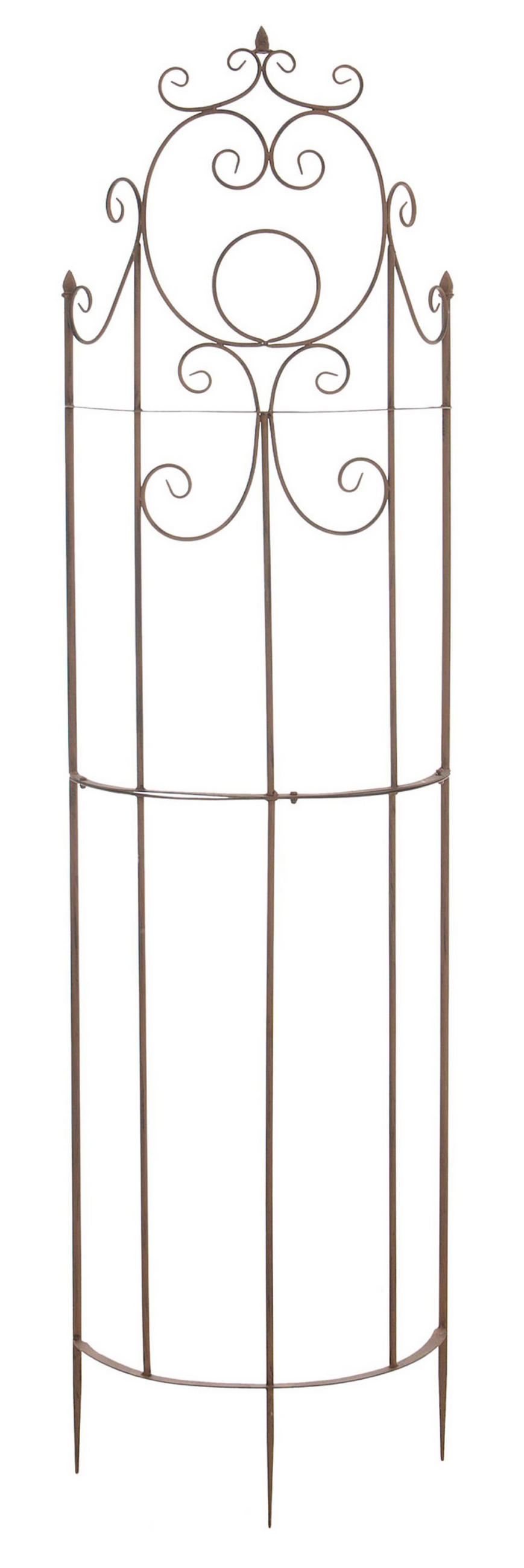 RANKGITTER Lavan antik braun - Braun, Metall (52.5/200/23cm) - TPFLiving