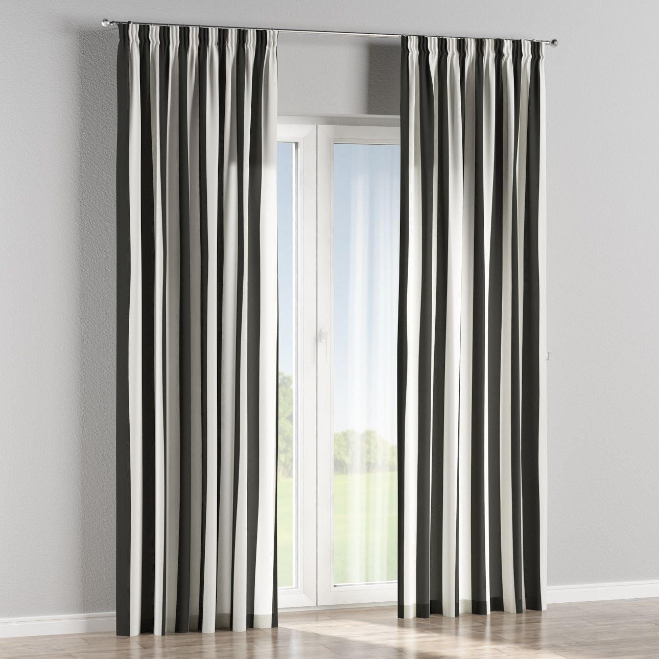 VORHANG COMICS schwarz und weiß, 130x245 cm - Schwarz, Textil (130/245cm) - Dekoria