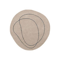 WOLLTEPPICH Shape Cream ø 200 cm rund - Creme, Textil (200/200cm) - benuta Pure