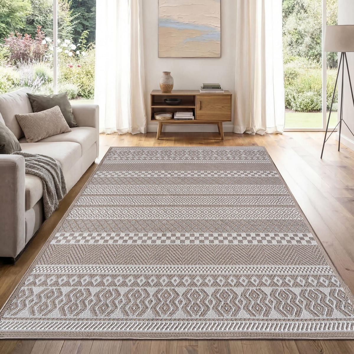 OUTDOORTEPPICH 80/150 cm Vermont 183 - Beige, Kunststoff (80/150cm) - Paco Home