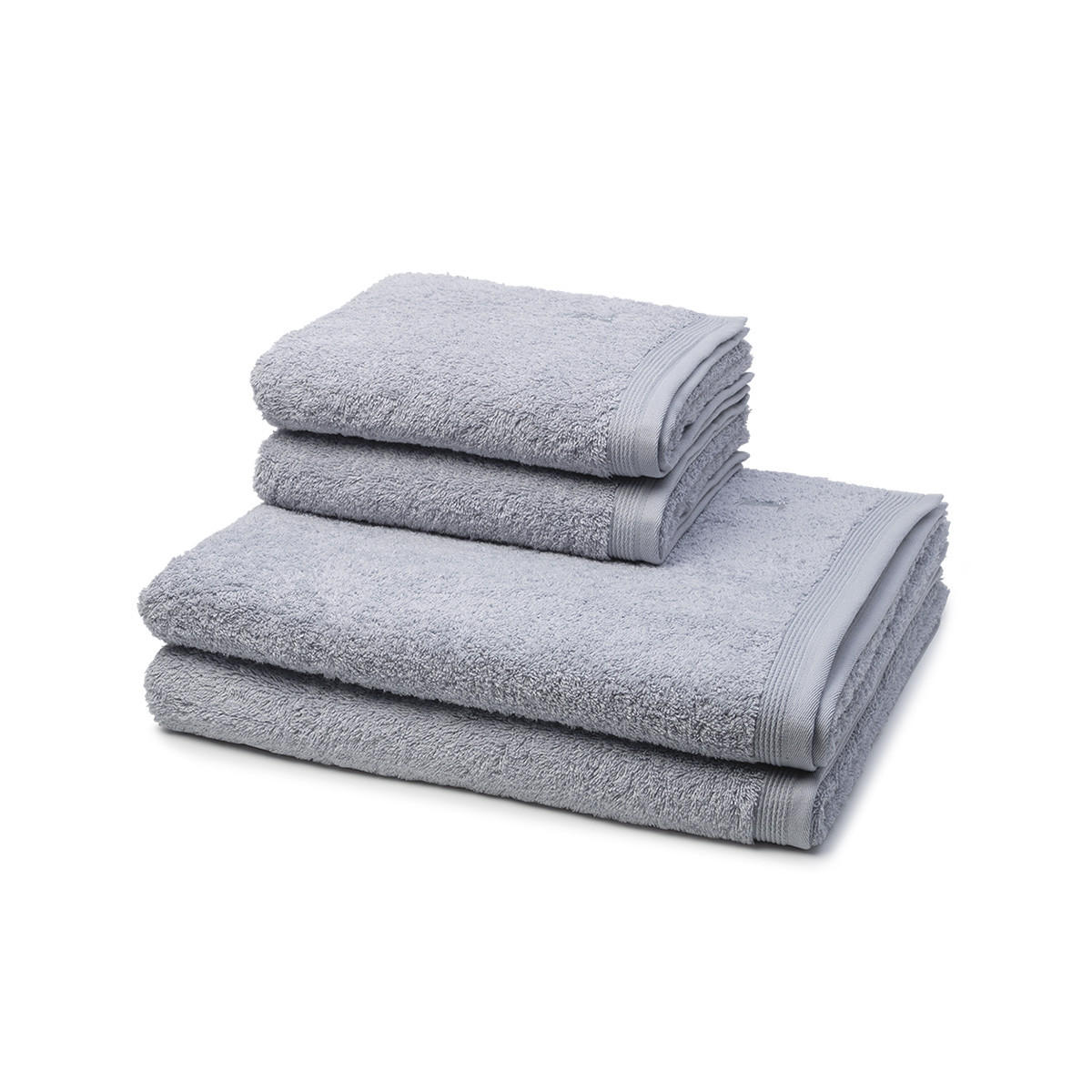 FROTTIERSET Superwuschel 4-teilig - Hellgrau, Textil (50/100cm) - MÖVE