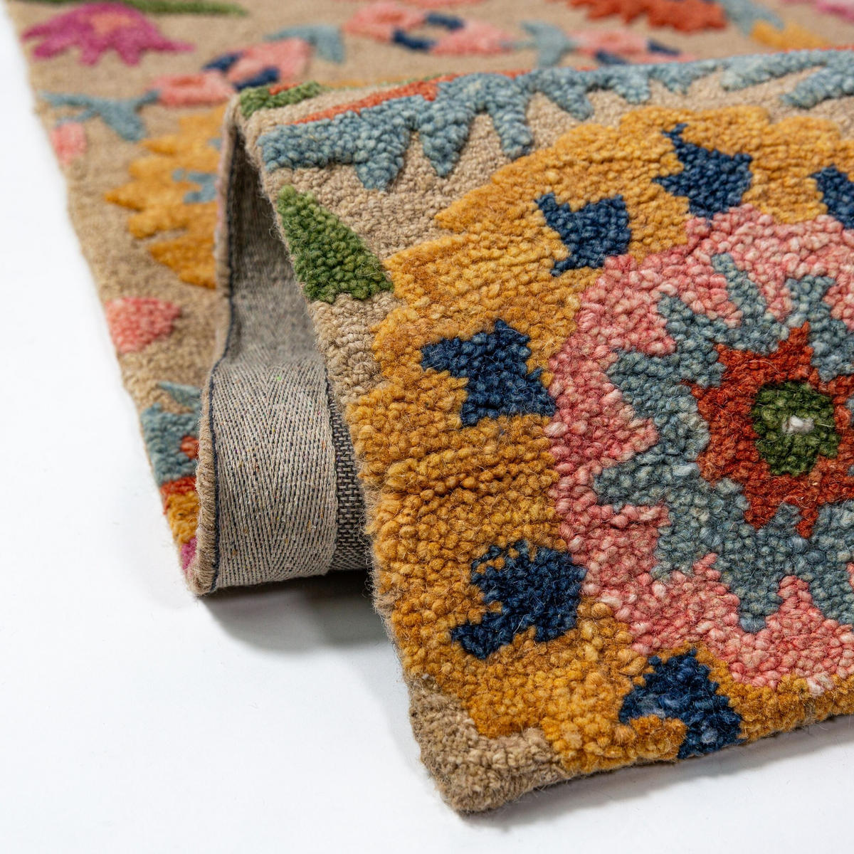 TEPPICH aus Wolle HEDDA in Bunt, floral, 200 x 300 cm - Multicolor, Textil (300/200cm) - KADIMA DESIGN