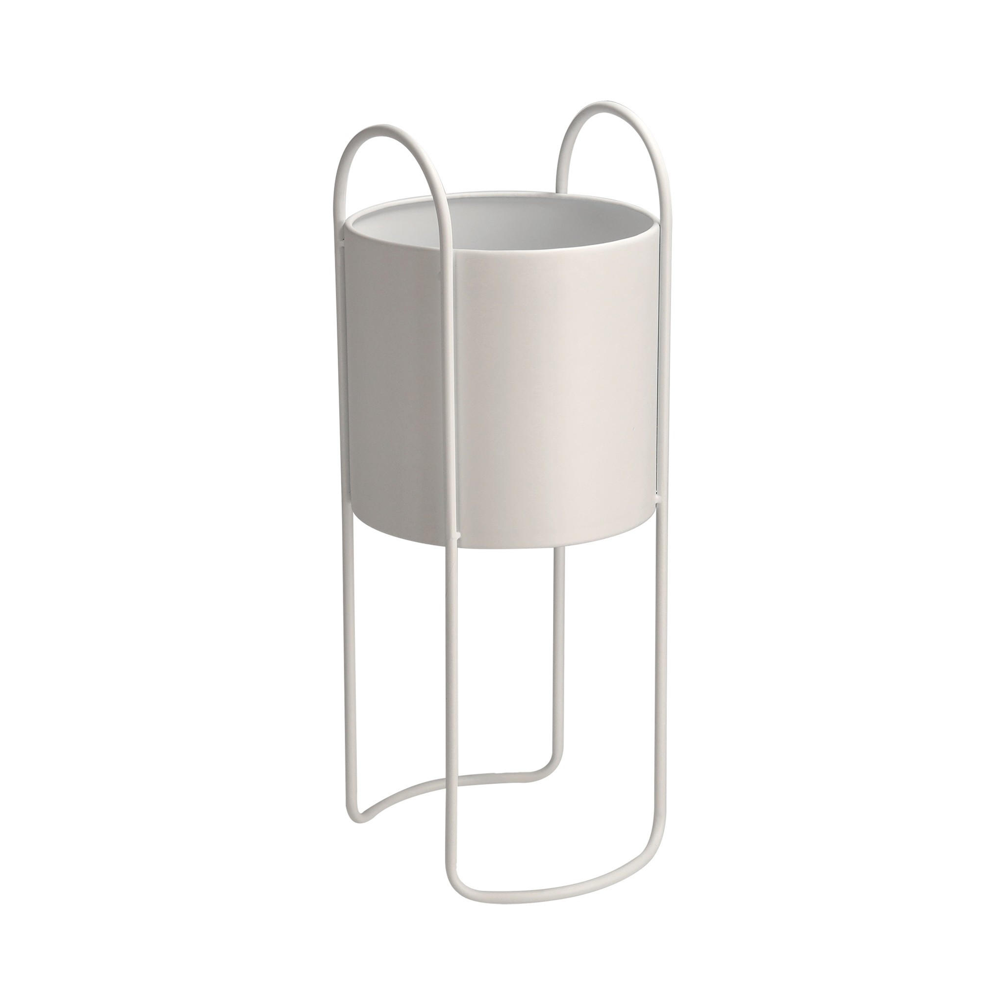 BLUMENTOPF Zenara - Weiß, Metall (22/54cm) - home&you