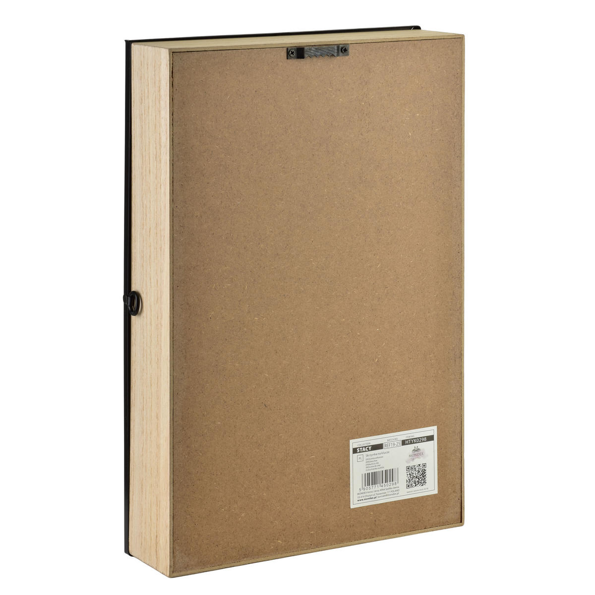 SCHLÜSSELKASTEN Stacy Schwarz 30x20x5,5 cm Holz - Schwarz, Holz (5.5/20/30cm) - Mondex