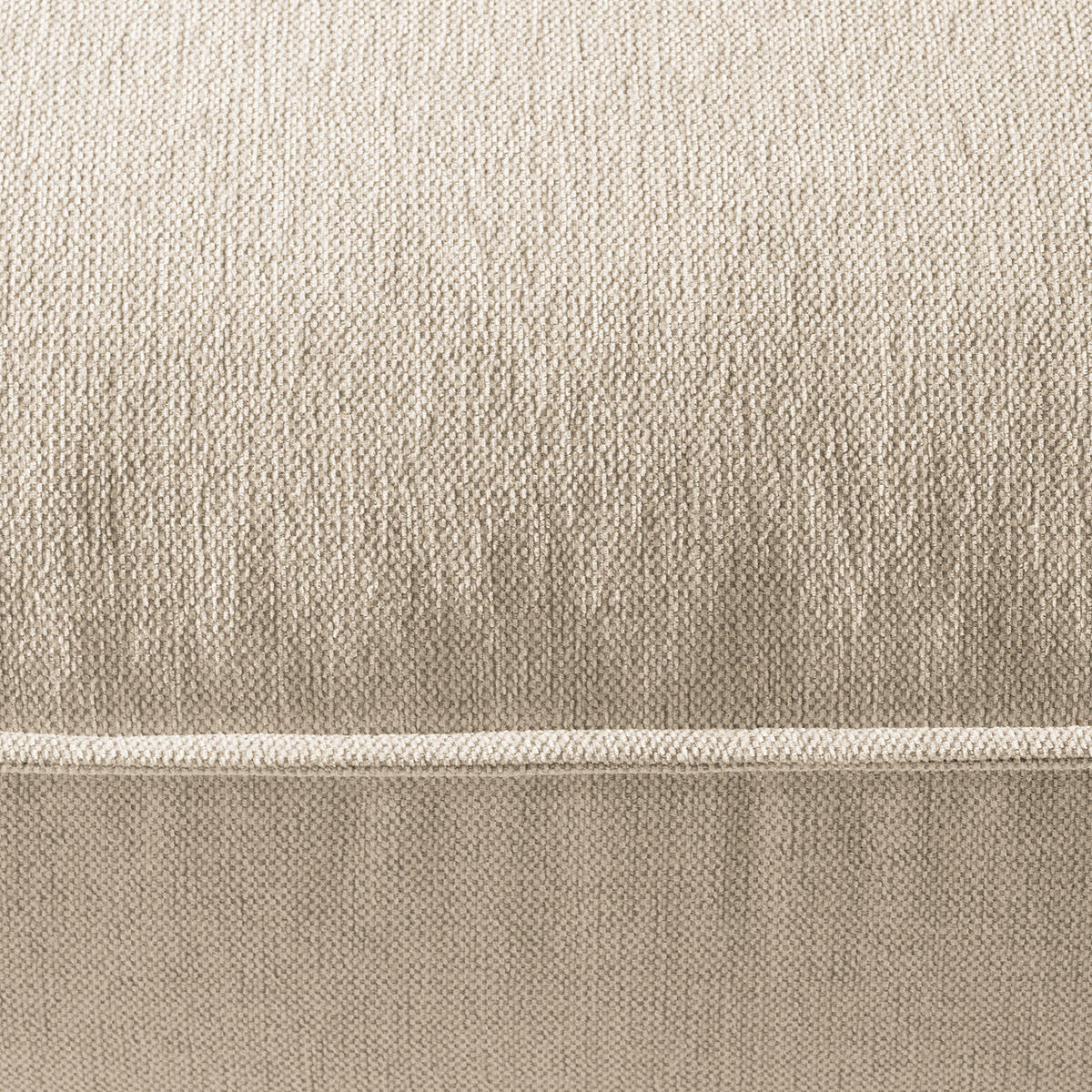 POLSTERHOCKER - Beige/Schwarz, Kunststoff/Textil (99/40/82cm) - home24