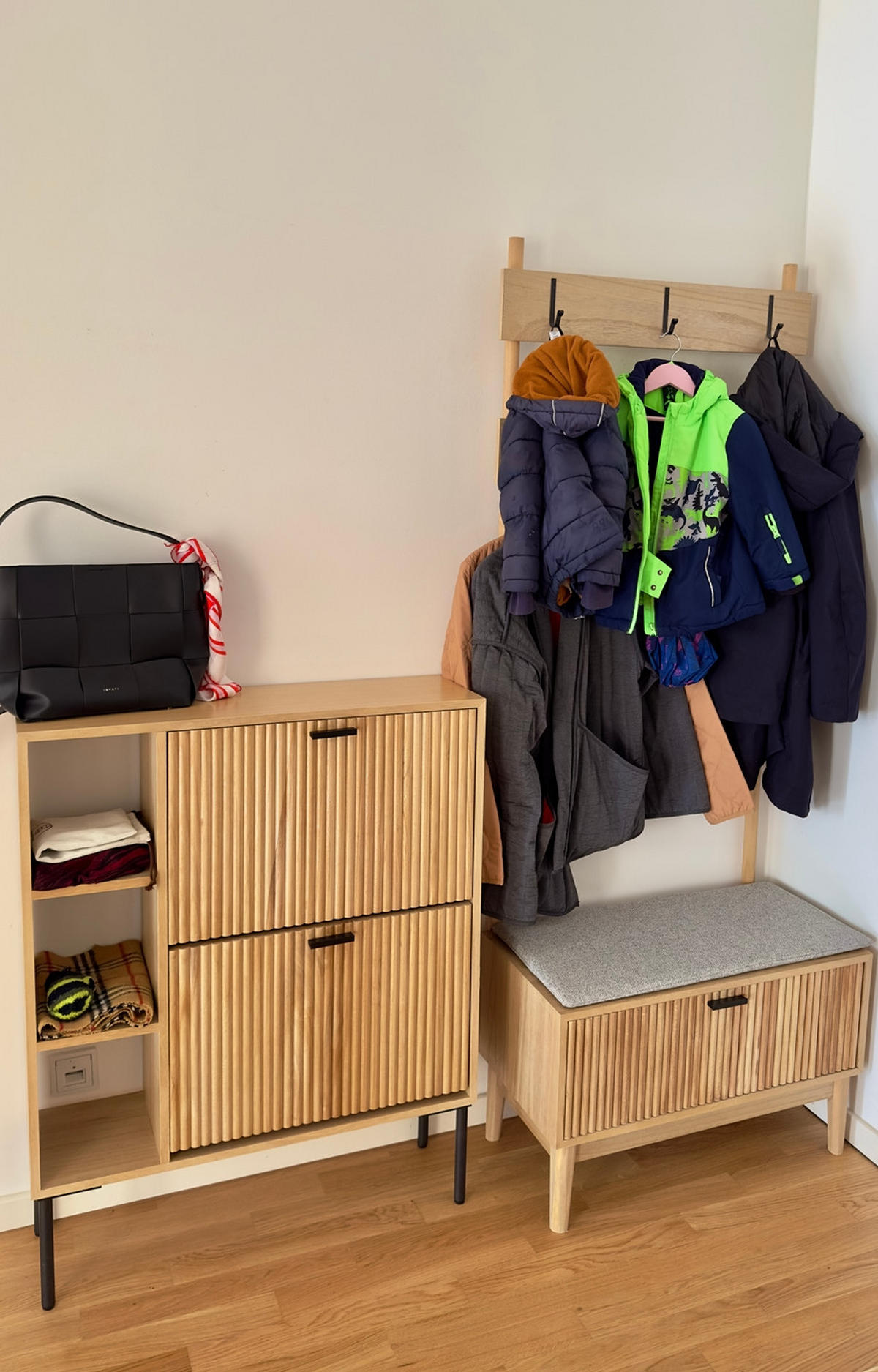 GARDEROBE Metall Grau - Grau, Metall (72/185/35cm) - Nordlys