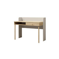 SCHREIBTISCH YOGI 11 124 cm breit in Graubeige / Geölte Eiche - Greige/Eichefarben, Holzwerkstoff (124/93/60cm) - Deine Möbel 24