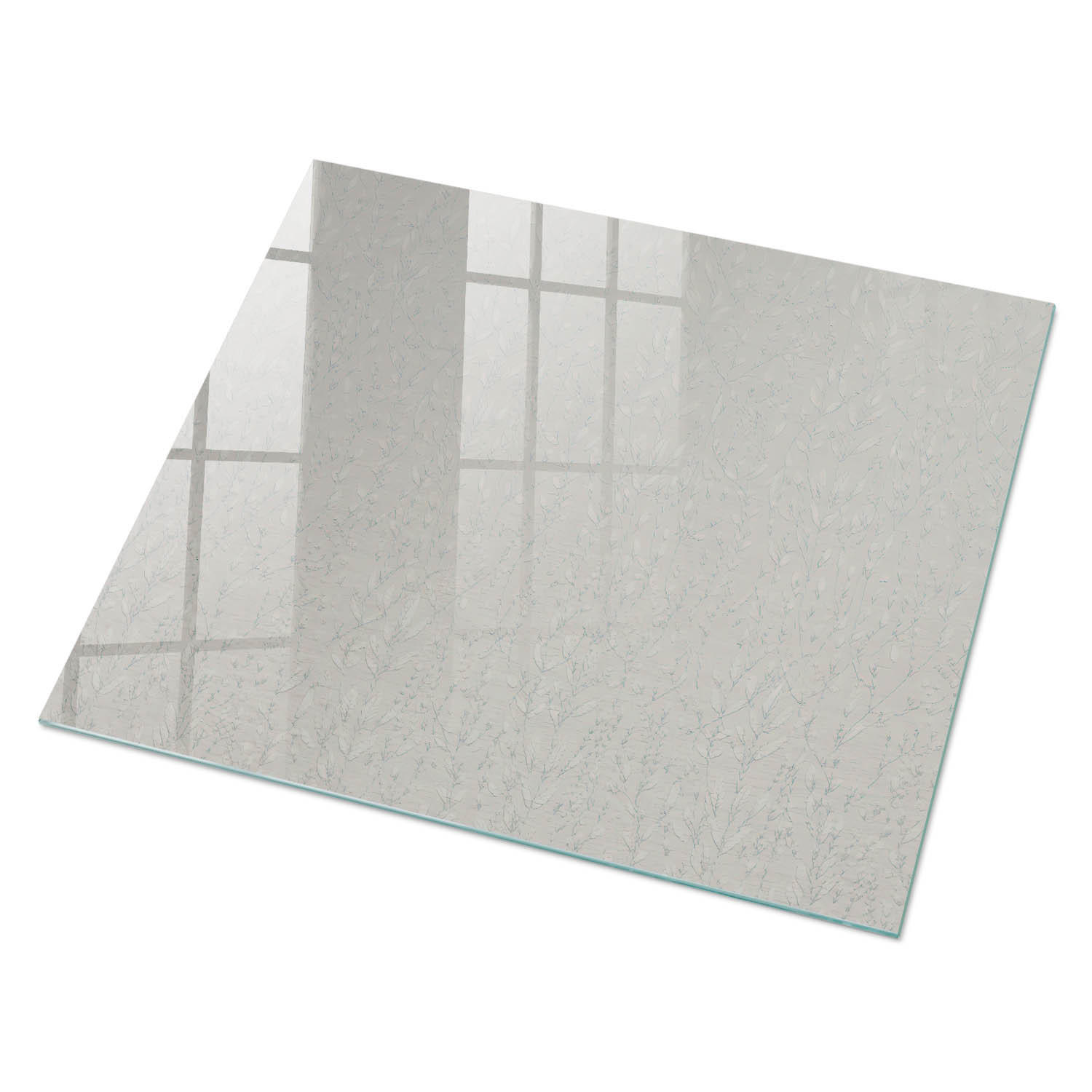 GLASPLATTE 80x60 cm – Pflanzenharmonie - Beige, Glas (0.4/80/60cm) - ArtPrintCave