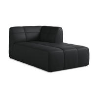 SOFAELEMENT Rechts Kunstleder Schwarz - Schwarz, Holzwerkstoff/Kunststoff (101/77/175cm) - Makamii