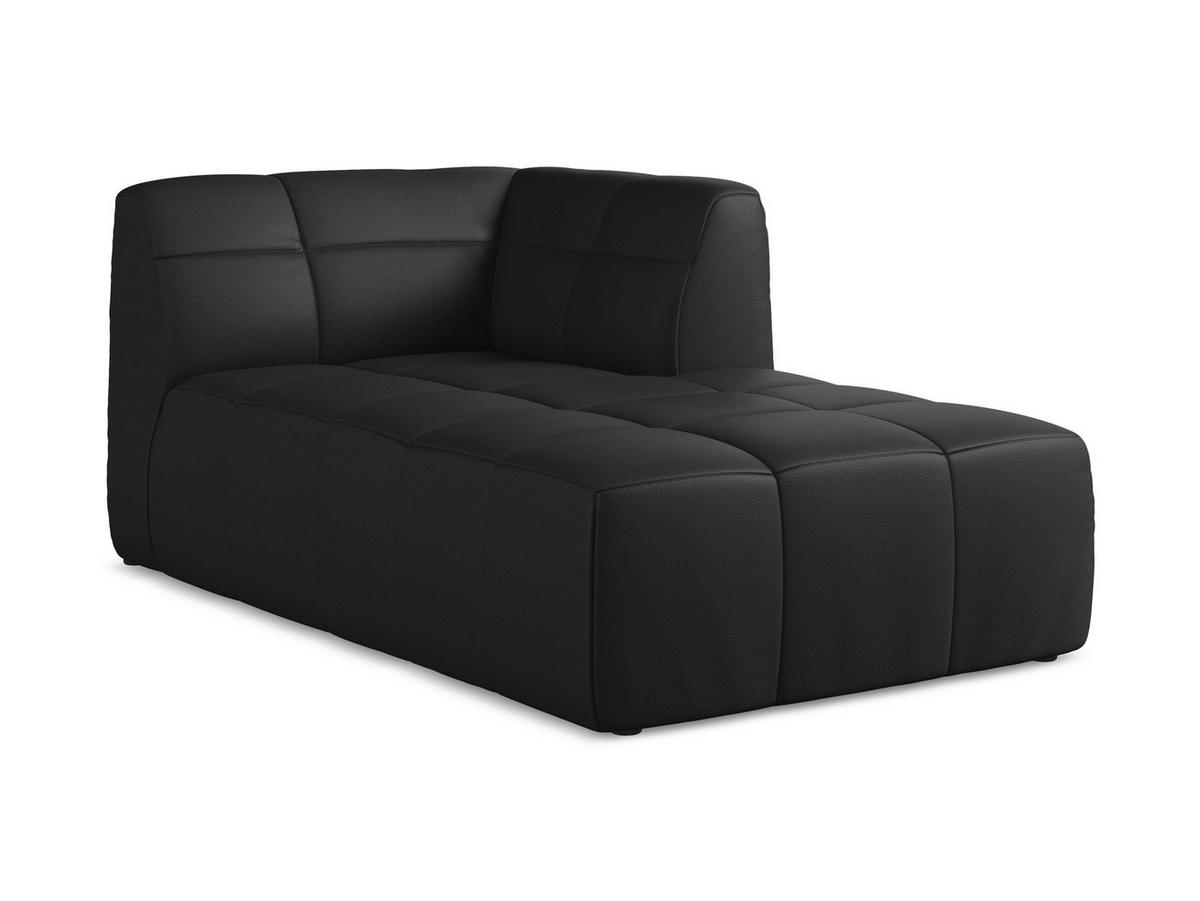 SOFAELEMENT Rechts Kunstleder Schwarz - Schwarz, Holzwerkstoff/Kunststoff (101/77/175cm) - Makamii