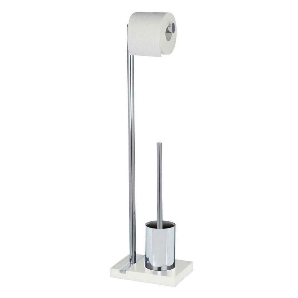 TOILETTENGARNITUR 15/20/74 cm - Weiß, Metall (20/74/15cm) - Wenko
