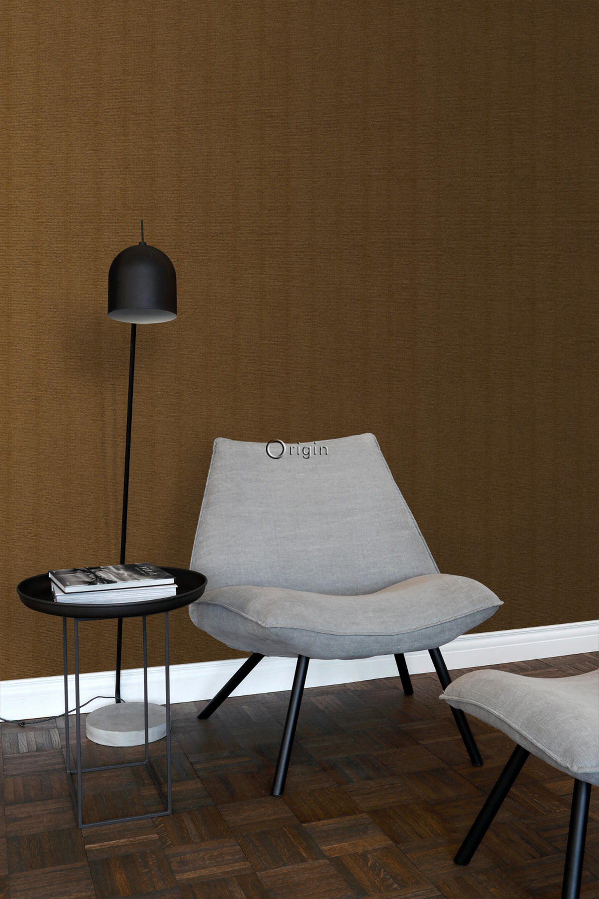 TAPETE Leinen-Optik 53 cm x 10.05 m - Rot, Papier (53/1000cm) - Origin Wallcoverings