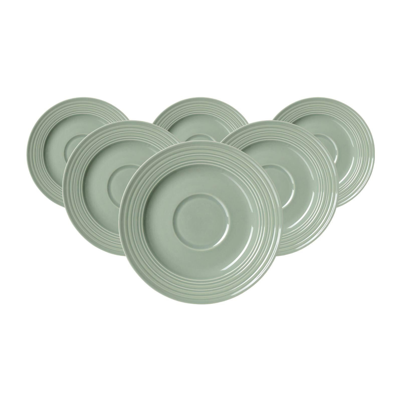 KAFFEEUNTERTASSEN Levi Grün ø 15,5 cm 6er Set - Grün, Keramik (15.5cm) - Ritzenhoff Breker