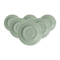 KAFFEEUNTERTASSEN Levi Grün ø 15,5 cm 6er Set - Grün, Keramik (15.5cm) - Ritzenhoff Breker