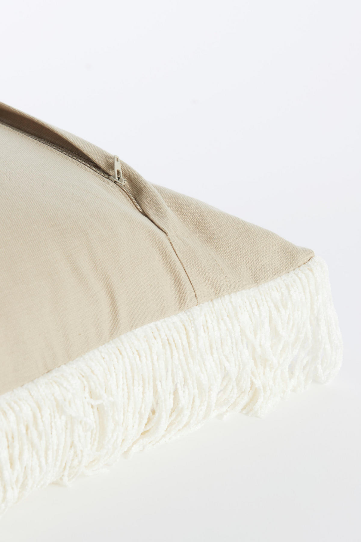 DEKOKISSEN Luani Weiß 45/45/10 cm - Weiß, Textil (45/45cm) - Light & Living