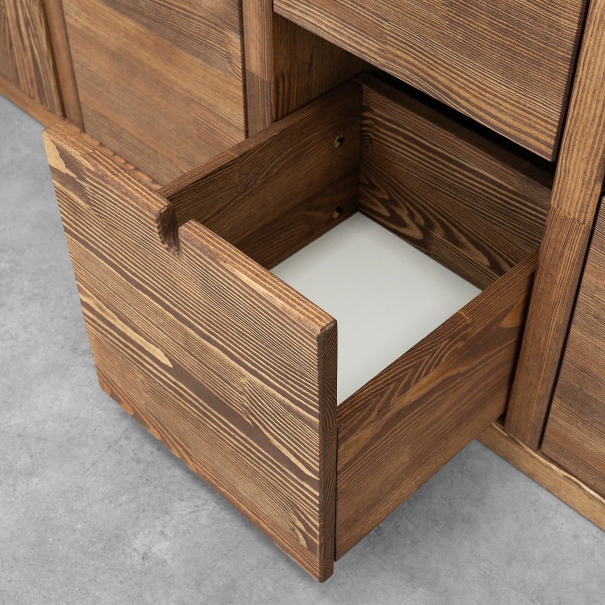 KOMMODE aus Massivholz MARIKA 2/6 - Dunkelbraun, Holz (180/71/40cm) - Seart