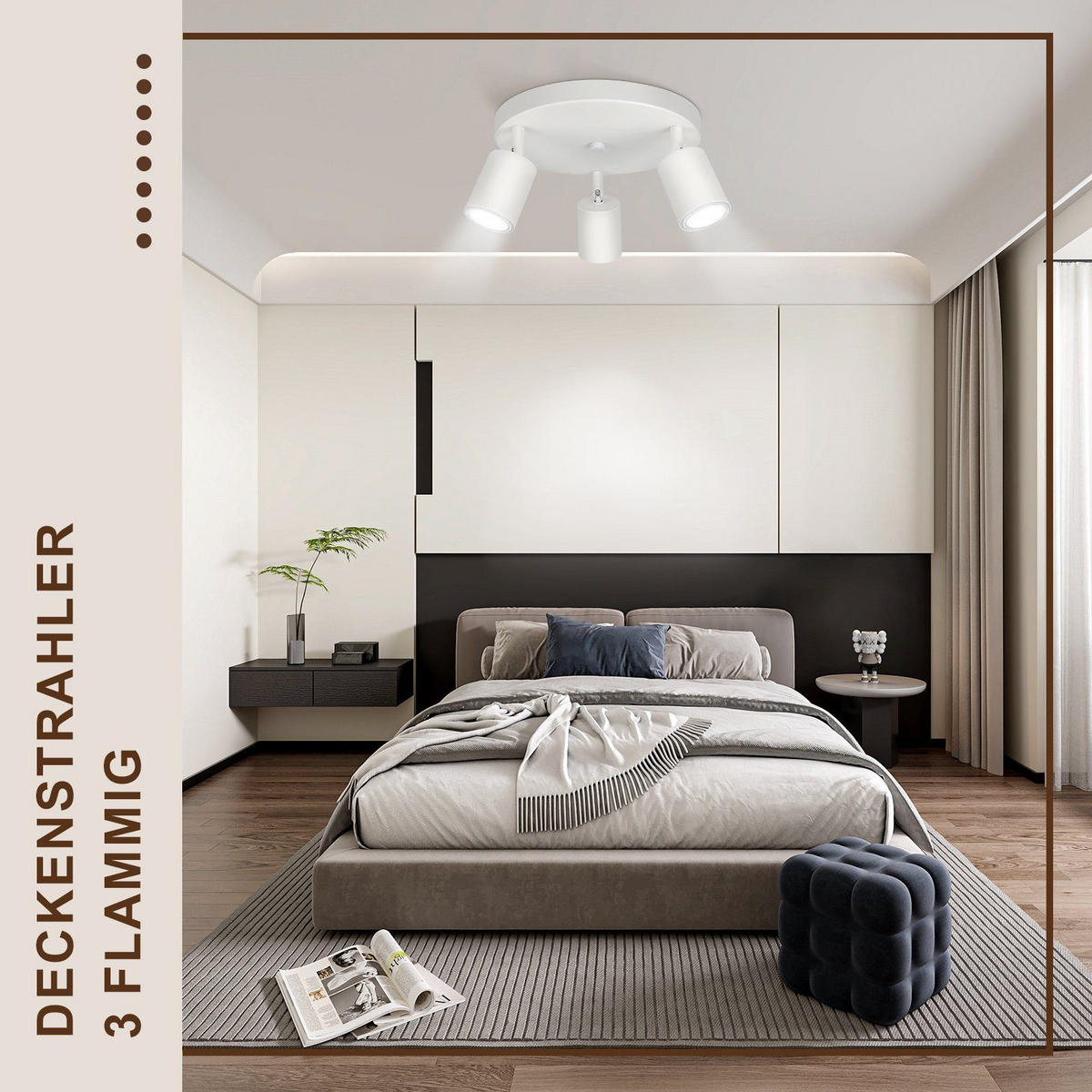 STRAHLER Freiheit 24/24/14 cm - Weiß, Metall (24/24/14cm) - Nettlife