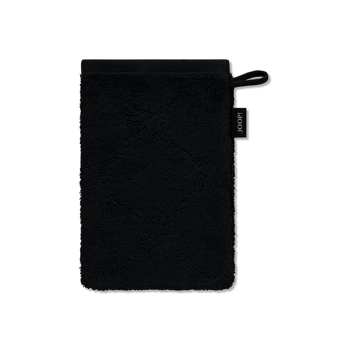WASCHLAPPEN Unisex Doubleface Schwarz 3er Pack Baumwolle - Schwarz, Textil (200/135cm) - Joop!